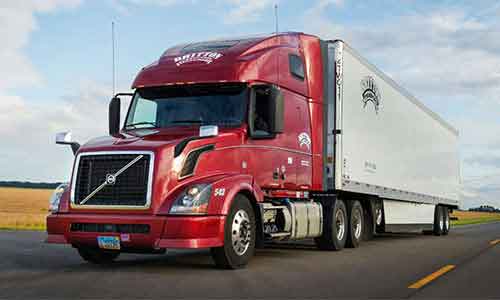 Delivery truck ready for a logistics journey